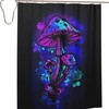 3D Fashion Waterproof Trippy Mushroom Shower Curtain for Bathroom