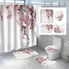 3D Floral Butterfly Bathroom Shower Curtain For A Nature-Inspired Bathroom