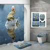 3D Frog Tortoise Snail Nature Shower Curtain Bathroom Decor
