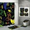 3D Gamepad Game Controller Gamer Shower Curtain Set - Perfect For Gamers