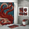 3D Glass Octopus Print Shower Curtain For An Underwater Escape In Your Bathroom
