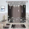 3D Glitter Diamond Shower Curtain For Creative Home Bathroom Decoration