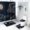 3D Graphic Wolf Bathroom Shower Curtain With Bold And Creative Design
