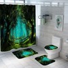 3D Jungle Trees Forest Shower Curtain For A Nature-Lover'S Bathroom
