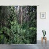 3D Jungle-Style Garden Shower Curtain, Perfect For Nature Lovers And Outdoor Enthusiasts