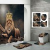 3D Lion Shower Curtain Bath Animals For A Majestic Vibe In Your Bathroom