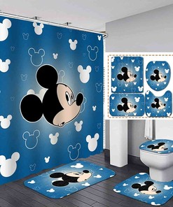 3D Mickey Mouse Waterproof Shower Curtain for a Playful Bathroom Dcor