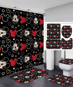 3D Mickey Mouse Waterproof Shower Curtain for a Playful Bathroom Dcor