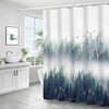 3D Misty Forest Pine Tree Jungle Print Bathroom Shower Curtain #4 For A Scenic Bathroom Escape