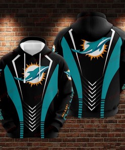 3D Printed Zip-Up Hoodie Gift For Miami Dolphins Nfl Fans