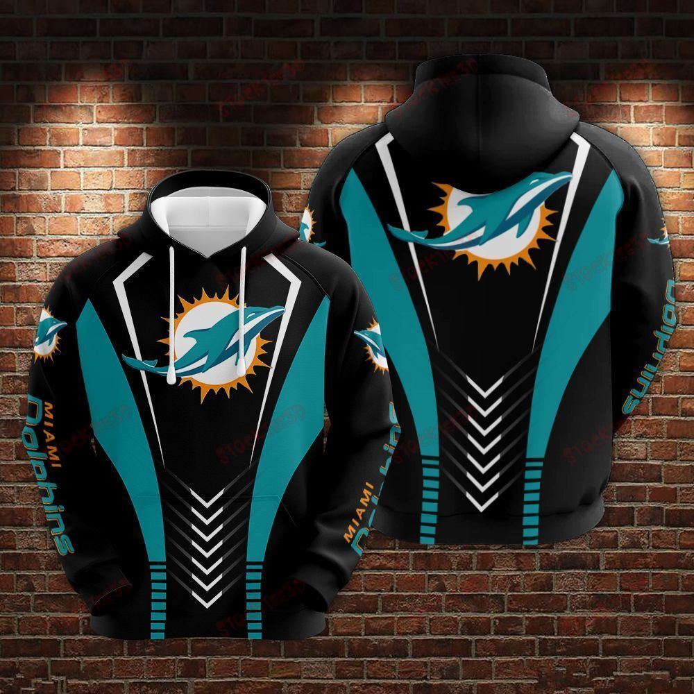 3D Printed Zip-Up Hoodie Gift For Miami Dolphins Nfl Fans
