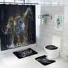 3D Water Steed Horse Animal In Its Natural Habitat Shower Curtain