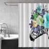 3D Zebra Flower 254 Shower Curtain For Home Bathroom With Perfect Fiber Waterproof
