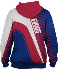 3D Zip Hoodie Pullover Nfl New York Giants All Over Print