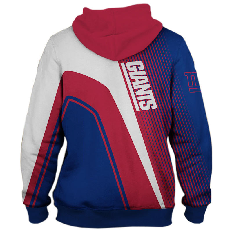 3D Zip Hoodie Pullover Nfl New York Giants All Over Print