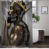 60'S African American Men Shower Curtain - Retro And Nostalgic Bathroom Decor With Vintage And Quirky Style
