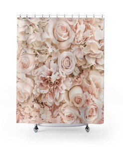 A Beautiful and Sophisticated Roses and Peonies Shower Curtain
