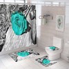 A Charming and Elegant Rose Shower Curtain for Any Bathroom
