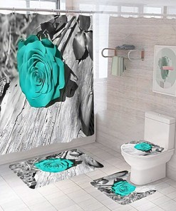 A Charming and Elegant Rose Shower Curtain for Any Bathroom