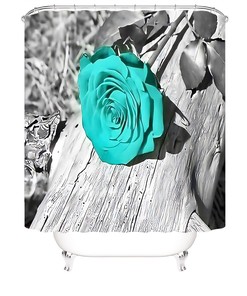 A Charming and Elegant Rose Shower Curtain for Any Bathroom