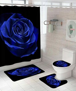 A Delightful and Lovely Rose Shower Curtain for Your Bathroom