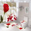 A Rustic Touch with this Rose Shower Curtain for Your Bathroom
