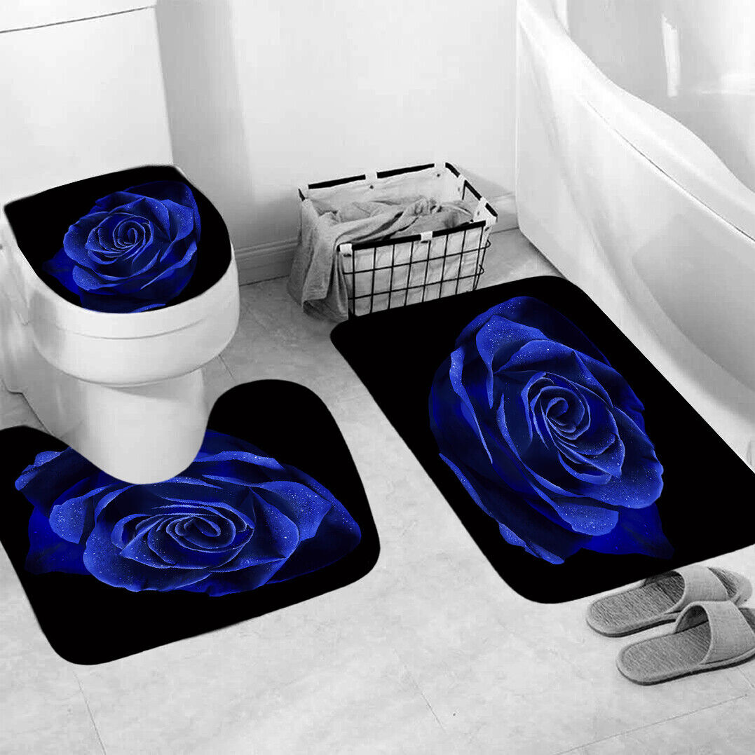 A Simple and Elegant Rose Shower Curtain for Any Bathroom