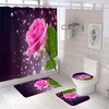 A Stunning and Inspiring Rose Shower Curtain for Your Bathroom