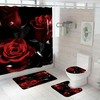 A Unique and Charming Rose Shower Curtain for Your Bathroom