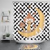Abstract Art Butterfly Moon Mushroom Shower Curtain - Unique Bathroom Accessories