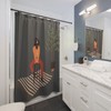 Abstract Boho African American Shower Curtain - Home Decor With Unique And Colorful Design