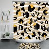 Abstract Leopard Print Shower Curtain, Artistic Bathroom Decor