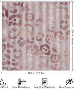 Abstract Leopard Skin Shower Curtain for Bathroom - At Home Shower Curtains for Bold Statement