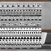 Abstract Lines Shower Curtain With Minimalistic Design For A Simple But Elegant Bathroom