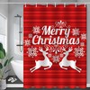 Abstract Moose Shower Curtain - Modern Art Color Waterproof Curtain with 3D Printing, Great for Contemporary Bathrooms