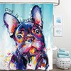 Abstract Oil Painting Bathroom Shower Curtain for a Colorful Bathroom