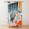Abstract Palm Springs Shower Curtain - Mid-Century Bathroom Decor