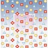 Abstract Patterned Fabric Shower Curtain for Modern Bathrooms