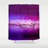 Abstract Purple Geometric Shower Curtain Pattern Art Lilac Curtain