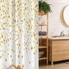 Abstract Stall Shower Curtain - Sparsed Dreamy Stars And Spots Geometric Design - Fabric Bathroom Decorr