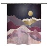 Abstract Sun Mountains Landscape Shower Curtain Waterproof Fabric Home Bathroom Decor
