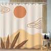 Abstract Sunset With Clouds And Mountains Shower Curtain For A Serene Ambience
