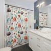 Acorns And Mushrooms Shower Curtain For A Nature-Inspired Bathroom