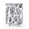 Add A Botanical Touch To Your Bathroom With This Plant Decor Shower Curtain.