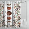 Add A Celestial Touch With This Floral Moon Shower Curtain For A Dreamy Bath 