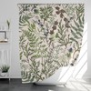 Add A Japanese Touch To Your Bathroom With A Floral Vibe Shower Curtain With 12 Hooks