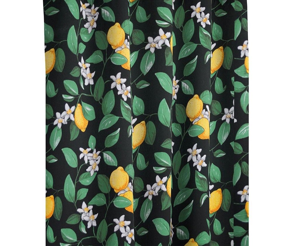 Add A Pop Of Color With Yellow Lemons Valance Cafe Curtains
