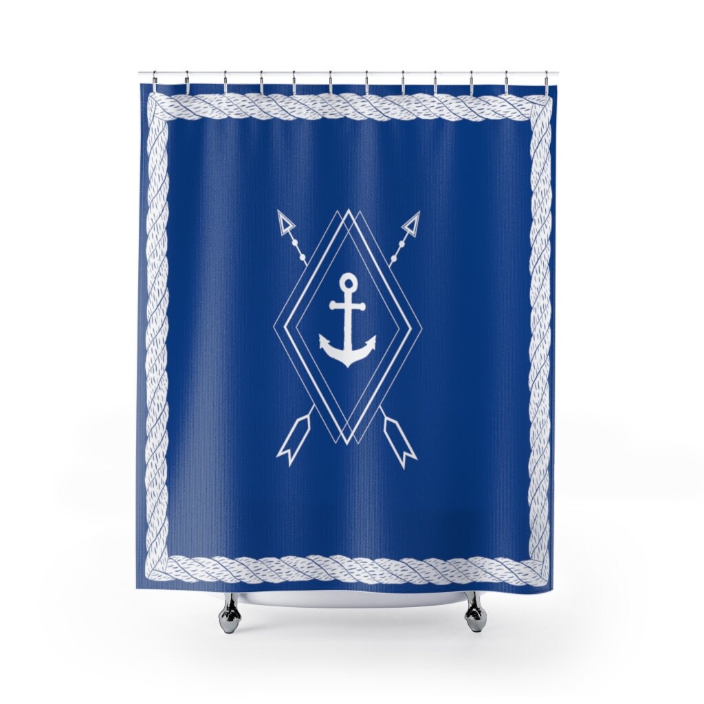 Add A Royal Blue Touch To Your Bathroom With This Nordicus Anchor - Lake Life - Lake House