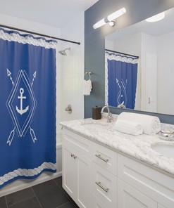 Add A Royal Blue Touch To Your Bathroom With This Nordicus Anchor - Lake Life - Lake House