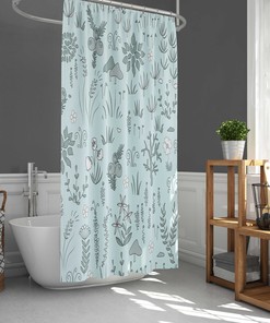 Add A Splash Of Nature To Your Home Bath Dcor With This Nordic Forest Shower Curtain